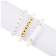 ( white) occidental style beads weave  Bohemia brief fresh sweet more bracelet set