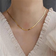 1 fashion concise stainless steel personality lady necklace