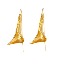 ( Gold) geometry speaker trend fashion temperament all-Purpose earrings Earring woman