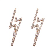 ( white Color diamond ) trend temperament all-Purpose fashion earrings ear stud Earring woman