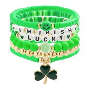 occidental style gift more clover Word bangle brief color beadsracelet