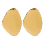 ( Gold)E occidental style exaggerating trend surface earrings  punk wind geometry Irregular earring