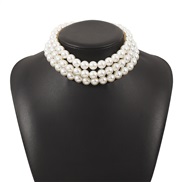 (N11726)occidental style fashion elegant atmospheric Pearl necklace  samll wind elegant samll wind bracelet woman