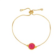 ( red)occidental styleins wind Round bracelet samll high bronzek gold bracelet womanbrc