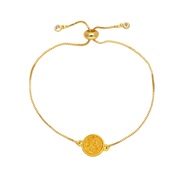( yellow)occidental styleins wind Round bracelet samll high bronzek gold bracelet womanbrc