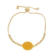 ( yellow) fashion Round bracelet temperament all-Purposeins wind gilded braceletbrb