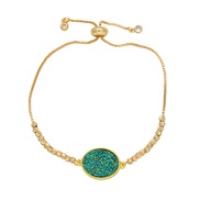 ( green) fashion Round bracelet temperament all-Purposeins wind gilded braceletbrb