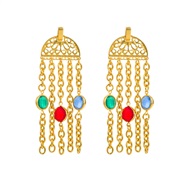 ( Color)occidental style retro medium exaggerating silver earrings woman temperament luxurious high palace wind