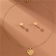 (SZ 732zimu) occidental style necklace ear stud set woman fashion temperament gift