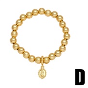 (D) samll pendant bracelet gilded all-Purpose embed zircon beadsbrc