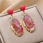 ( red) occidental style Bohemia all-Purpose fashion retro wind turquoise earrings earring woman