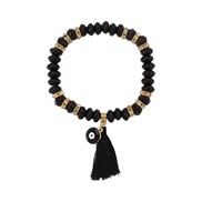 ( black) Nation samll new medium tassel bracelet  Bohemia color crystal beads circle