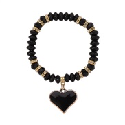 ( black) occidental style Bohemian style crystal beads bracelet  spring summer sweet love pendant fashion