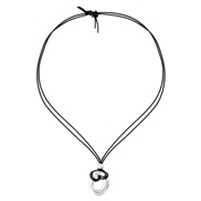 ( Silver)exaggerating wind necklace pendant clavicle chain occidental style Metal pendant necklace woman chain
