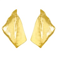 ( Gold) occidental style wind Metal textured personality earrings   fashion samll earrings