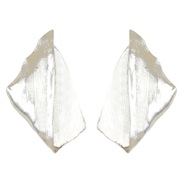 ( Silver) occidental style wind Metal textured personality earrings   fashion samll earrings