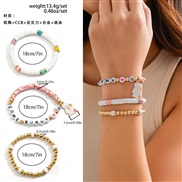 ( 2  Mixed color 4964)occidental styleEaster Word bracelet set  color loveracelet
