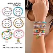 ( 7  Mixed color 4969)occidental styleEaster Word bracelet set  color loveracelet