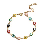 ( Mixed color Bracelet) occidental style color blue eyes eyes bracelet Round eyes bracelet woman