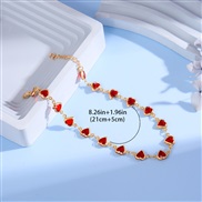 ( redlove )occidental style color love bracelet women sweet heart-shaped beads bracelet candy colors love bracelet