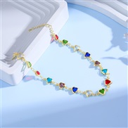 ( Colorlove )occidental style color love bracelet women sweet heart-shaped beads bracelet candy colors love bracelet