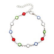 ( White k)summer new occidental style fashion Bohemia color Acrylic brief color bracelet woman