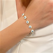 ( white)occidental style trend fashion eyes bracelet retro brief enamel eyes