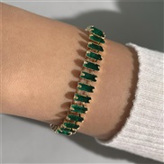 (258   green) fashion samll diamond imitate gem bracelet set  personality snake love bracelet set woman
