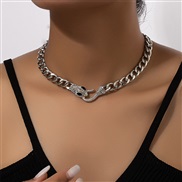 ( Silver) occidental style snake Metal chain necklace clavicle chainins