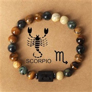 (1 .24 11.22) natural beads bracelet Zodiac eyes