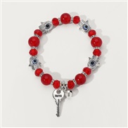 ( red)occidental style natural bracelet woman  exotic ethnic style key crystal woman