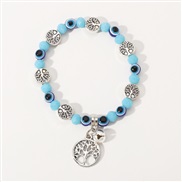 ( blue)occidental style eyes crystal bracelet  personality new medium ethnic style Life tree