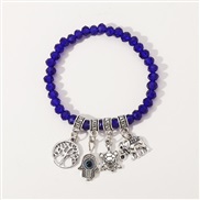 ( Navy blue)occidental style Bohemia fresh crystal beads bracelet  style new medium ethnic style