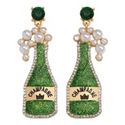 ( green)occidental style creative Earring woman  enamel color earring