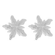 ( Silver)spring Alloy earrings occidental style Earring woman exaggerating Metal flowers ear stud