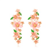( yellow)occidental style spring flowers earrings fashion high color enamel flowers earring Earring woman