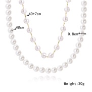 (N22 9 12 Pearl )Pearl high gift necklace woman  Pearl necklace spring summer