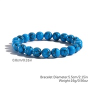 (S24 3 4 blue )mm natural crystal  natural agate crystal beads bracelet