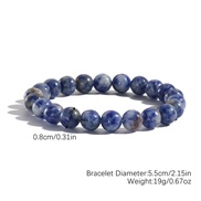 (S24 3 6 blue )mm natural crystal  natural agate crystal beads bracelet
