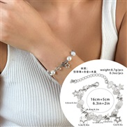 ( 2  White K 238 )occidental style pendant tassel set bracelet ins all-Purpose heart-shapedtarracelet