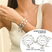 ( 6  Mixed color 4911)occidental style pendant tassel set bracelet ins all-Purpose heart-shapedtarracelet