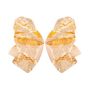 ( Gold) fashion personality ear stud wind medium Alloy earrings brief head woman earrings