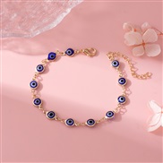 ( sapphire blue  Eye  Bracelet)retro eyes bracelet woman color eyes fashion personality trend creative