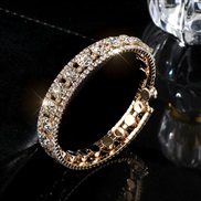 ( Gold)occidental style bride fully-jewelled twining opening bangle crystal Rhinestone bracelet woman