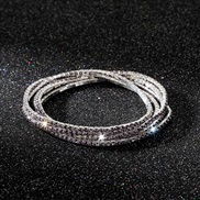 diamond elasticity braceletmm row color Rhinestone woman bangle woman chain fully-jewelled