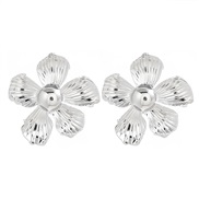 ( Silver)spring Alloy flowers earrings occidental style Earring lady Metal flowers ear studearrings