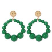 ( green)E occidental style exaggerating atmosphericins wind beads ear stud  creative candy colors fresh summer day earr