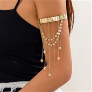 ( 2 E2 Gold  264)occidental style customs beads tasselarm chain Bohemia love woman