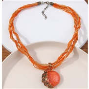 fashion noble wind peacock beads multilayer temperament lady necklace