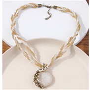 fashion noble wind peacock beads multilayer temperament lady necklace